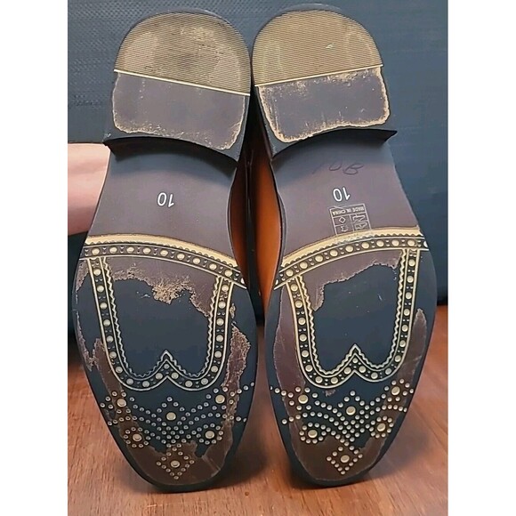 BRUNO MARC NEW YORK Brown Mens 10.5 Dress Shoes Oxford Prince-6 - Picture 11 of 11